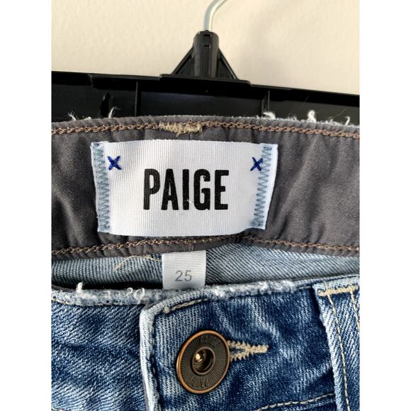 Paige Straight Leg Morgan Jeans Medium Wash Size 25 - Picture 3 of 7